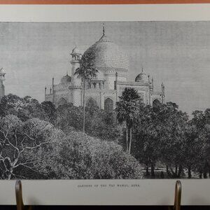 The Taj Mahal - Agra - Illustration - Cities of the World.